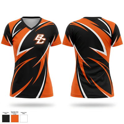 Byron Center Bulldogs Women's Short Sleeve V-neck Shirt - 1