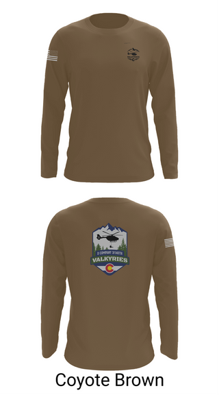 Long Sleeve Performance Shirt, D Co 3-140th AVN, National Guard, Teamtime, Team time, sublimation, custom sports apparel, team uniforms, spirit wear, spiritwear, sports uniforms, custom shirts, team store, custom team store, fundraiser sports, apparel fundraiser
