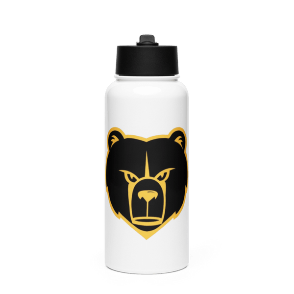 Grizzly Youth Wrestling Club Stainless Steel Water Bottle with a Straw Lid