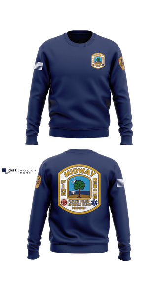 Crew Neck Sweatshirt, , Fire Department, Teamtime, Team time, sublimation, custom sports apparel, team uniforms, spirit wear, spiritwear, sports uniforms, custom shirts, team store, custom team store, fundraiser sports, apparel fundraiser