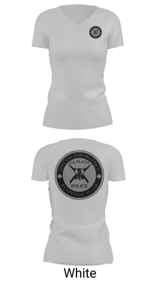 Womens Short Sleeve Vneck Shirt, La Plata Police Department, Police, Teamtime, Team time, sublimation, custom sports apparel, team uniforms, spirit wear, spiritwear, sports uniforms, custom shirts, team store, custom team store, fundraiser sports, apparel fundraiser