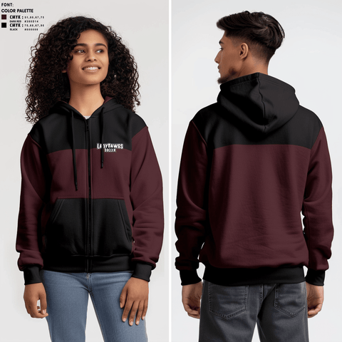 Zip Hoodie, LadyDawgs, Women's Soccer, Teamtime, Team time, sublimation, custom sports apparel, team uniforms, spirit wear, spiritwear, sports uniforms, custom shirts, team store, custom team store, fundraiser sports, apparel fundraiser