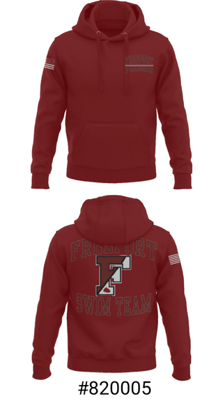 Hoodie, Freeport High School, Swimming, Teamtime, Team time, sublimation, custom sports apparel, team uniforms, spirit wear, spiritwear, sports uniforms, custom shirts, team store, custom team store, fundraiser sports, apparel fundraiser