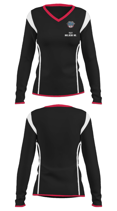 TCT Builders Inc. 33396818 Women's Long Sleeve V-neck Shirt - 30