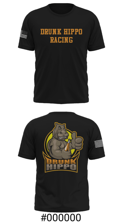 Drunk Hippo Racing 90284790 Short Sleeve Performance Shirt - 19