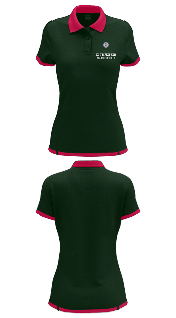 Women's Short Sleeve Performance Polo, El Tripletazo NC foodtruck, , Teamtime, Team time, sublimation, custom sports apparel, team uniforms, spirit wear, spiritwear, sports uniforms, custom shirts, team store, custom team store, fundraiser sports, apparel fundraiser