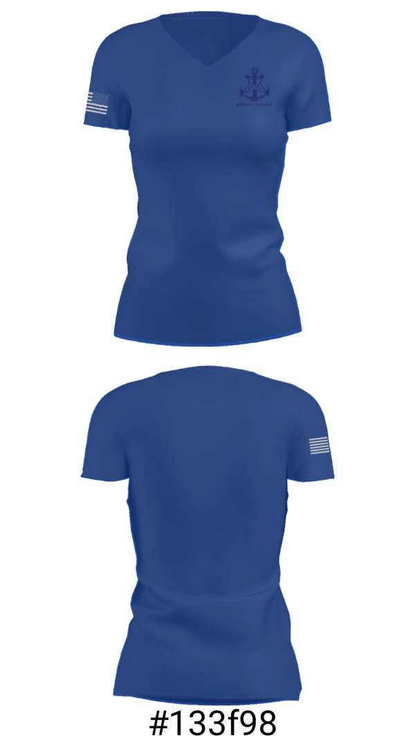 Women's Short Sleeve Vneck Shirt, Minnetonka High School Ice Hockey, Ice Hockey, Teamtime, Team time, sublimation, custom sports apparel, team uniforms, spirit wear, spiritwear, sports uniforms, custom shirts, team store, custom team store, fundraiser sports, apparel fundraiser