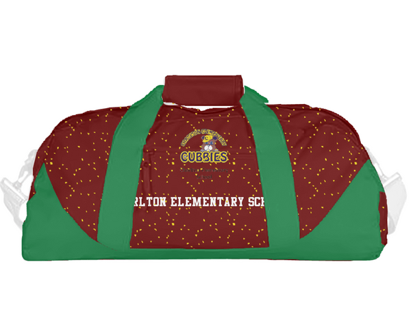 Duffle Bag, Charlton Elementary School, Spirit Store, Teamtime, Team time, sublimation, custom sports apparel, team uniforms, spirit wear, spiritwear, sports uniforms, custom shirts, team store, custom team store, fundraiser sports, apparel fundraiser