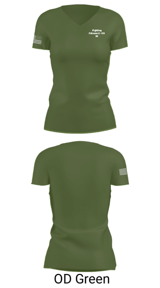 Women's Short Sleeve Vneck Shirt, , Army, Teamtime, Team time, sublimation, custom sports apparel, team uniforms, spirit wear, spiritwear, sports uniforms, custom shirts, team store, custom team store, fundraiser sports, apparel fundraiser