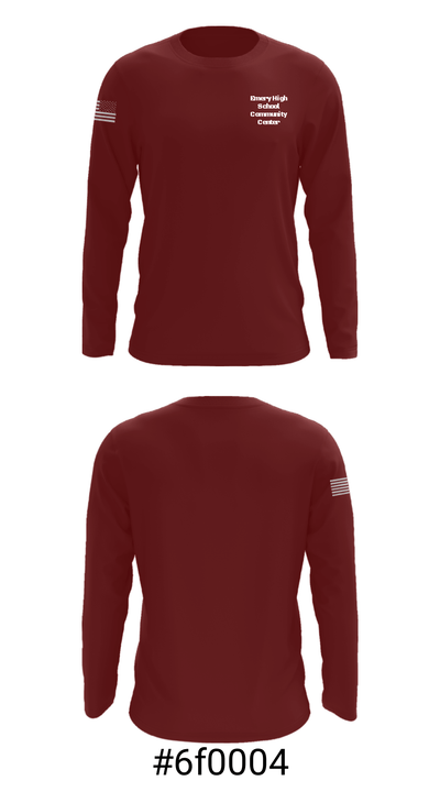 Emery High School Community Center 28050423 Long Sleeve Performance Shirt - 18