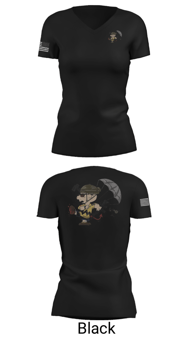 Women's Short Sleeve Vneck Shirt, 1-508th PIR, Army, Teamtime, Team time, sublimation, custom sports apparel, team uniforms, spirit wear, spiritwear, sports uniforms, custom shirts, team store, custom team store, fundraiser sports, apparel fundraiser