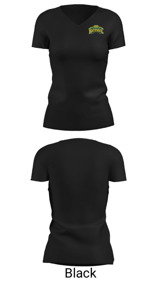 Women's Short Sleeve Vneck Shirt, Bethel High School, Wrestling, Teamtime, Team time, sublimation, custom sports apparel, team uniforms, spirit wear, spiritwear, sports uniforms, custom shirts, team store, custom team store, fundraiser sports, apparel fundraiser