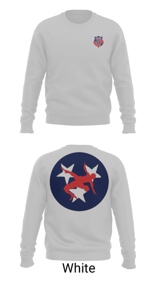 Crew Neck Sweatshirt, Tennessee Aau Wrestling, Wrestling, Teamtime, Team time, sublimation, custom sports apparel, team uniforms, spirit wear, spiritwear, sports uniforms, custom shirts, team store, custom team store, fundraiser sports, apparel fundraiser
