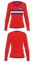 Independence High School Basketball 64084717 Women's Long Sleeve V-neck Shirt - 33