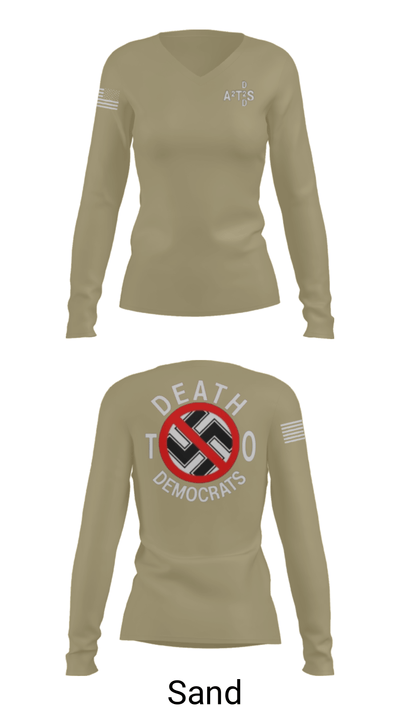 D.2.D 98027765 Women's Long Sleeve V-neck Shirt - 47