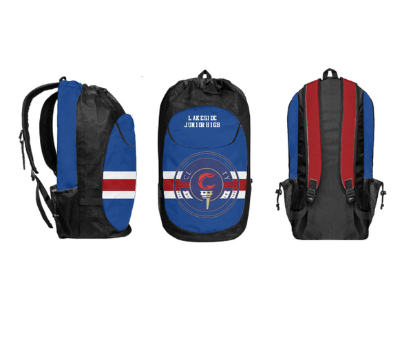Gear Bag, Lakeside Junior High, Spirit Store, Teamtime, Team time, sublimation, custom sports apparel, team uniforms, spirit wear, spiritwear, sports uniforms, custom shirts, team store, custom team store, fundraiser sports, apparel fundraiser