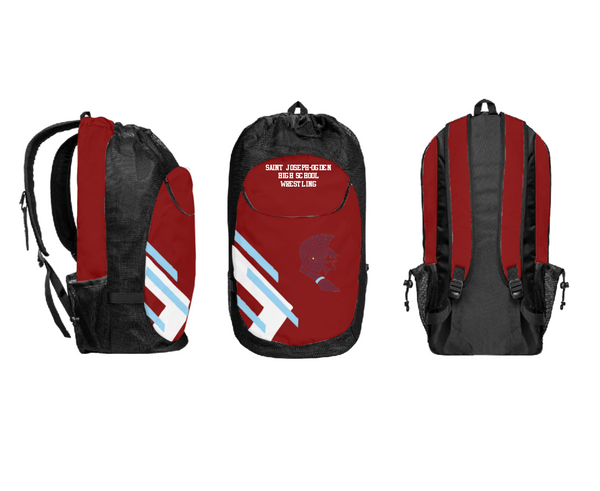 Gear Bag, Saint Joseph-Ogden High School Wrestling, Wrestling, Teamtime, Team time, sublimation, custom sports apparel, team uniforms, spirit wear, spiritwear, sports uniforms, custom shirts, team store, custom team store, fundraiser sports, apparel fundraiser