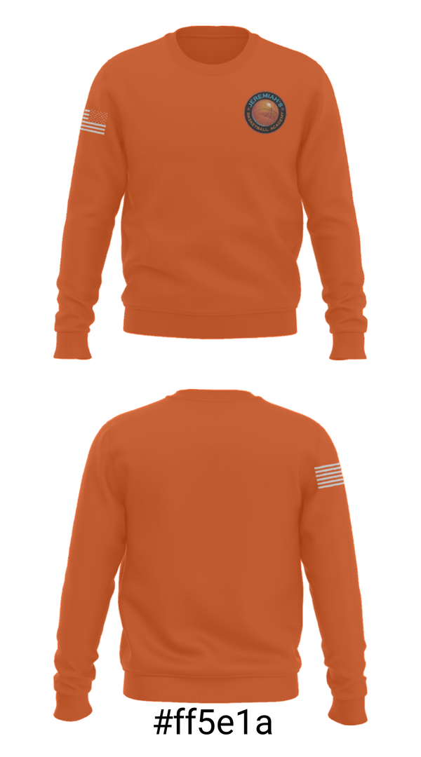 Crew Neck Sweatshirt, Jeremiah’s Basketball Academy, Men's Basketball, Teamtime, Team time, sublimation, custom sports apparel, team uniforms, spirit wear, spiritwear, sports uniforms, custom shirts, team store, custom team store, fundraiser sports, apparel fundraiser