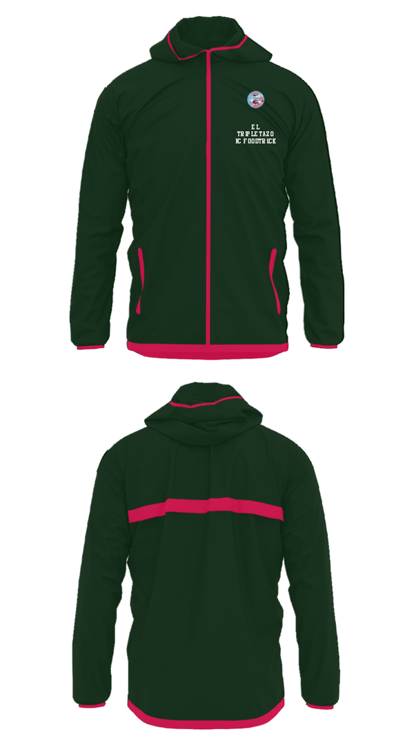 Windbreaker, El Tripletazo NC foodtruck, , Teamtime, Team time, sublimation, custom sports apparel, team uniforms, spirit wear, spiritwear, sports uniforms, custom shirts, team store, custom team store, fundraiser sports, apparel fundraiser