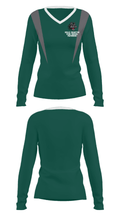 Helix Charter High School Swimming 10958713 Women's Long Sleeve V-neck Shirt - 26