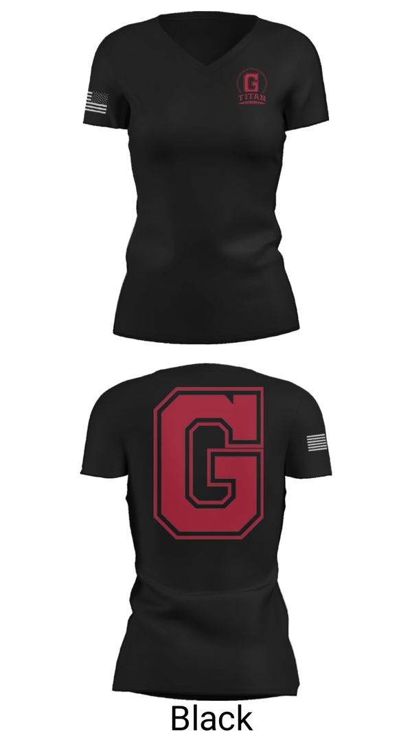 Women's Short Sleeve Vneck Shirt, Glenwood High School Wrestling, Wrestling, Teamtime, Team time, sublimation, custom sports apparel, team uniforms, spirit wear, spiritwear, sports uniforms, custom shirts, team store, custom team store, fundraiser sports, apparel fundraiser