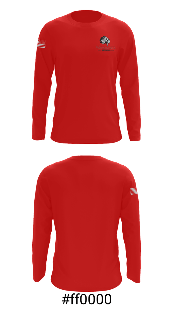 Long Sleeve Performance Shirt, Wapakoneta High School, Swimming, Teamtime, Team time, sublimation, custom sports apparel, team uniforms, spirit wear, spiritwear, sports uniforms, custom shirts, team store, custom team store, fundraiser sports, apparel fundraiser