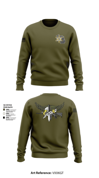 Crew Neck Sweatshirt, Lapeer County Sheriff SRT Team, Police, Teamtime, Team time, sublimation, custom sports apparel, team uniforms, spirit wear, spiritwear, sports uniforms, custom shirts, team store, custom team store, fundraiser sports, apparel fundraiser