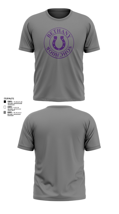 Bethany Bronchos Short Sleeve Performance Shirt - 10