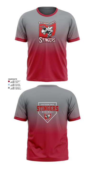 Southern Ohio Stingers Short Sleeve Performance Shirt - 5