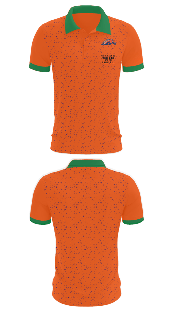 Short Sleeve Performance Polo, Cerro Gordo Junior High School Basketball, Women's Basketball, Teamtime, Team time, sublimation, custom sports apparel, team uniforms, spirit wear, spiritwear, sports uniforms, custom shirts, team store, custom team store, fundraiser sports, apparel fundraiser