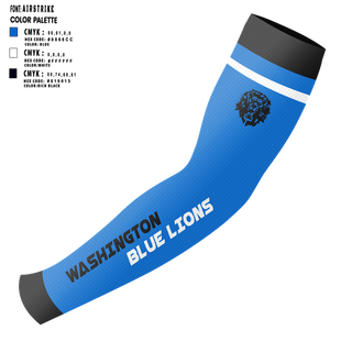 Arm Sleeve, Washington Blue Lions Football, , Teamtime, Team time, sublimation, custom sports apparel, team uniforms, spirit wear, spiritwear, sports uniforms, custom shirts, team store, custom team store, fundraiser sports, apparel fundraiser