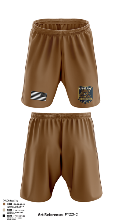DEP Police Squad One 32340709 Athletic Shorts With Pockets - 1