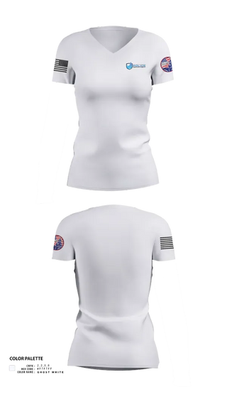 Womens Short Sleeve Vneck Shirt, Elkader Police Department, Police, Teamtime, Team time, sublimation, custom sports apparel, team uniforms, spirit wear, spiritwear, sports uniforms, custom shirts, team store, custom team store, fundraiser sports, apparel fundraiser