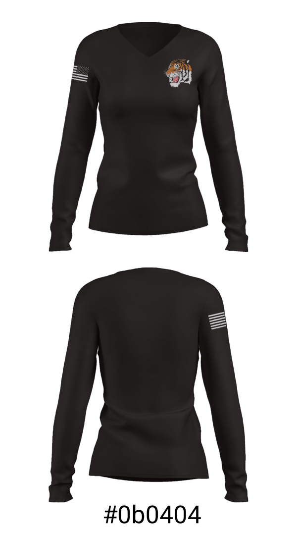Women's Long Sleeve Vneck Shirt, Walnut Hill Elementary School, Spirit Store, Teamtime, Team time, sublimation, custom sports apparel, team uniforms, spirit wear, spiritwear, sports uniforms, custom shirts, team store, custom team store, fundraiser sports, apparel fundraiser
