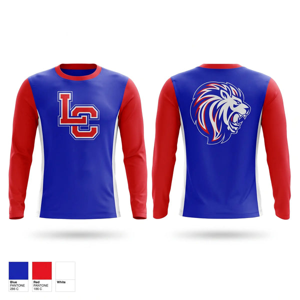 Long Sleeve Performance Shirt, Lewis County Lions, , Teamtime, Team time, sublimation, custom sports apparel, team uniforms, spirit wear, spiritwear, sports uniforms, custom shirts, team store, custom team store, fundraiser sports, apparel fundraiser