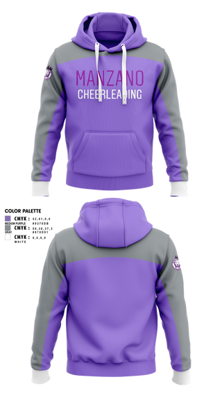 Hoodie, Manzano Monarchs, Cheer, Teamtime, Team time, sublimation, custom sports apparel, team uniforms, spirit wear, spiritwear, sports uniforms, custom shirts, team store, custom team store, fundraiser sports, apparel fundraiser
