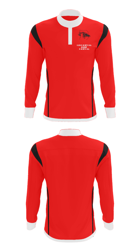 Quarter Zip Jacket, Glow Basketball Academy Basketball, Men's Basketball, Teamtime, Team time, sublimation, custom sports apparel, team uniforms, spirit wear, spiritwear, sports uniforms, custom shirts, team store, custom team store, fundraiser sports, apparel fundraiser