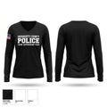 Dougherty County Police Crime Suppression Team Women's Long Sleeve V-neck Shirt - 1