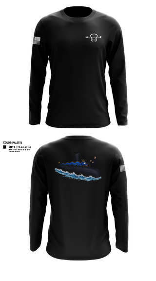 Long Sleeve Performance Shirt, USS Jefferson City, Navy, Teamtime, Team time, sublimation, custom sports apparel, team uniforms, spirit wear, spiritwear, sports uniforms, custom shirts, team store, custom team store, fundraiser sports, apparel fundraiser