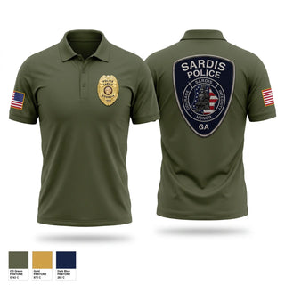 Short Sleeve Performance Polo, Sardis Police Department, Police, Teamtime, Team time, sublimation, custom sports apparel, team uniforms, spirit wear, spiritwear, sports uniforms, custom shirts, team store, custom team store, fundraiser sports, apparel fundraiser