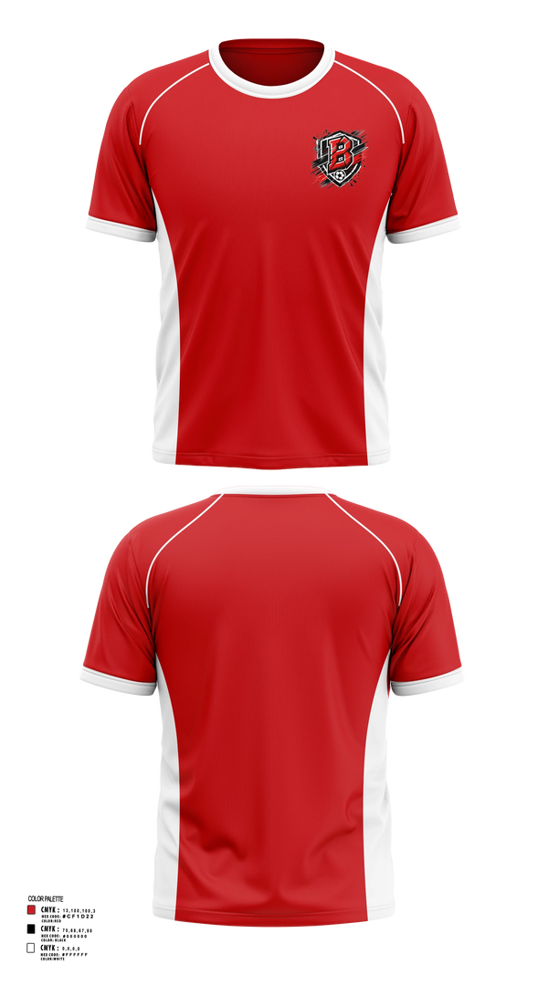 Short Sleeve Performance Shirt, BREMEN HIGH SCHOOL, Men's Soccer, Teamtime, Team time, sublimation, custom sports apparel, team uniforms, spirit wear, spiritwear, sports uniforms, custom shirts, team store, custom team store, fundraiser sports, apparel fundraiser