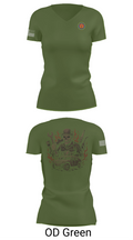 4th Combat Engineer Battalion A Co 69911625 Women's Short Sleeve V-neck Shirt - 48