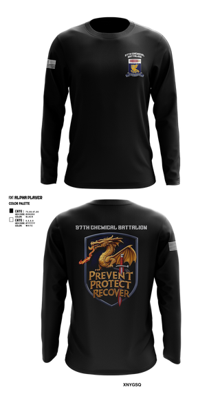 Long Sleeve Performance Shirt, 97TH Chemical Battalion, , Teamtime, Team time, sublimation, custom sports apparel, team uniforms, spirit wear, spiritwear, sports uniforms, custom shirts, team store, custom team store, fundraiser sports, apparel fundraiser