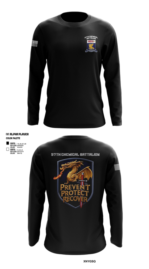 Long Sleeve Performance Shirt, 97TH Chemical Battalion, , Teamtime, Team time, sublimation, custom sports apparel, team uniforms, spirit wear, spiritwear, sports uniforms, custom shirts, team store, custom team store, fundraiser sports, apparel fundraiser