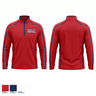Quarter Zip Jacket, Derby City Underdogs, Baseball, Teamtime, Team time, sublimation, custom sports apparel, team uniforms, spirit wear, spiritwear, sports uniforms, custom shirts, team store, custom team store, fundraiser sports, apparel fundraiser