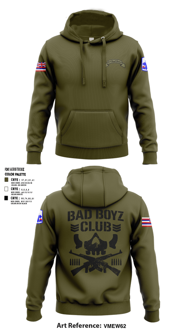 Hoodie, 1-299 Bad Boyz Bullet Club, Men's BasketballArmy, Teamtime, Team time, sublimation, custom sports apparel, team uniforms, spirit wear, spiritwear, sports uniforms, custom shirts, team store, custom team store, fundraiser sports, apparel fundraiser