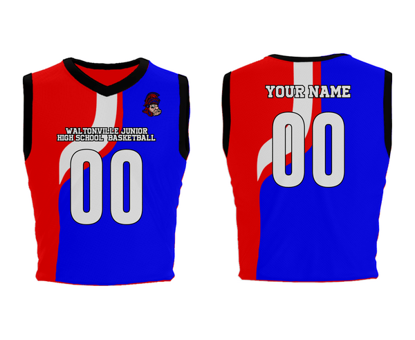 Mens Basketball Jersey, Waltonville Junior High School  Basketball, Men's Basketball, Teamtime, Team time, sublimation, custom sports apparel, team uniforms, spirit wear, spiritwear, sports uniforms, custom shirts, team store, custom team store, fundraiser sports, apparel fundraiser