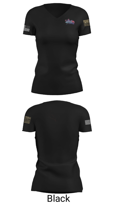 QRFup.org 47459873 Women's Short Sleeve V-neck Shirt - 20