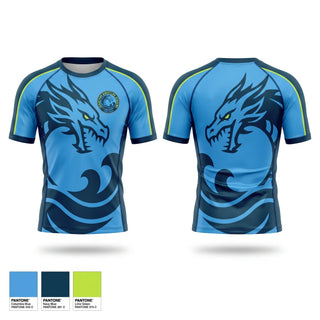 Short Sleeve Rash Guard Shirt, Leviathan Wrestling Academy, Wrestling, Teamtime, Team time, sublimation, custom sports apparel, team uniforms, spirit wear, spiritwear, sports uniforms, custom shirts, team store, custom team store, fundraiser sports, apparel fundraiser