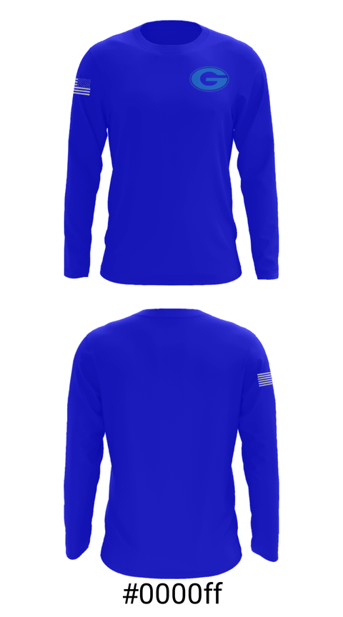 Long Sleeve Performance Shirt, Glasgow High School Basketball, Men's Basketball, Teamtime, Team time, sublimation, custom sports apparel, team uniforms, spirit wear, spiritwear, sports uniforms, custom shirts, team store, custom team store, fundraiser sports, apparel fundraiser